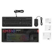 Lenovo GX31N91913 klaviatūra, komplekte pelė, žaidimų USB, JAV anglų kalba, juoda