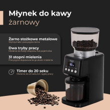 Adler AD 4300 Burr kavamalė, juoda Adler AD 4300 Burr kavamalė, juoda