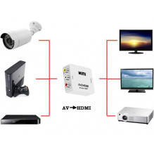 „Fusion Accessories“ RCA - HDMI (+garso) keitiklis, baltas