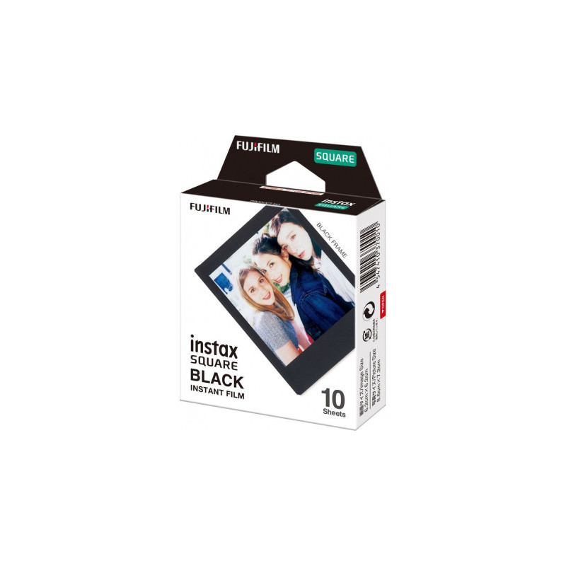 Fujifilm Instax Square Glossy Black Frame (10 Films)