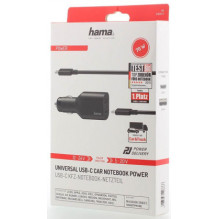 Hama universalus USB-C automobilio įkroviklis PD 5-20V / 70W