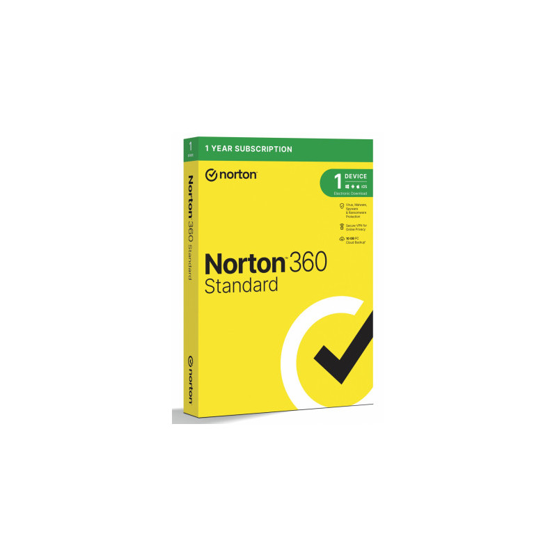 „NORTON 360 Standard“ antivirusinė programa, 1 vnt., 1 metai