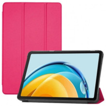 „iLike“ trijų dalių ekologiškos odos dėklas „Lenovo Tab P12“ (12,7 colio) planšetiniam kompiuteriui, koralų rožinis