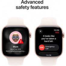 Apple Watch Series 11 42mm Rose Gold / Light Blush Sport Band - M / L