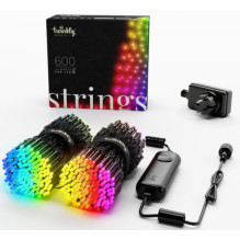 „Twinkly Strings“ 600 RGB LED stygos, 48 m
