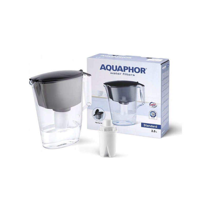 Aquaphor Standard 2.5L Water Filter Jug Black