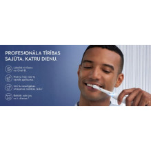 „Oral-B iO6“ serijos „Duo“ balta / rožinė smėlio spalvos