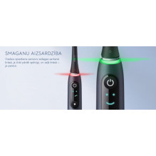 „Oral-B iO6“ serijos „Duo“ balta / rožinė smėlio spalvos