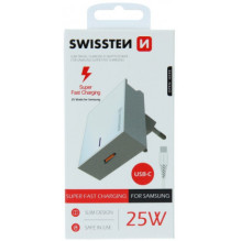„Swissten Premium“ 25 W „Samsung“ itin greito įkrovimo 1,2 m USB-C laidas, baltas „Swissten Premium“ 25 W „Samsung“ itin greito įkrovimo 1,2 m USB-C laidas, baltas