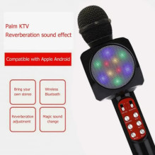 Riff WS-1816 16W karaoke BT microphone with LED 360 Black