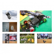 Įkraunamos ličio jonų baterijos CR123A (16340) 750mAh (2 vnt.) USB-C