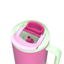 Termospuodelis su teleskopiniu šiaudeliu Kambukka Rio Tumbler 950ml Bubblegum Mint