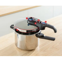 TEFAL Secure Trendy slėginė viryklė 4L + 6L + krepšelis P2584301 TEFAL Secure Trendy slėginė viryklė 4L + 6L + krepšelis P2584301