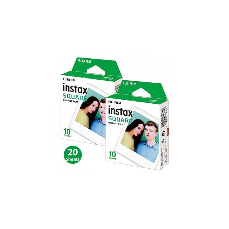 „Fujifilm INSTAX Colorfilm Square Glossy“ (20 juostų)