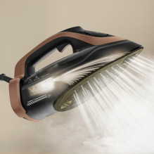Tefal Ultimate Power Pro FV9E50 Dry &amp; Steam iron Durilium AirGlide Autoclean soleplate 3200 W Black, Copper