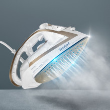 Tefal Puregliss FV8042 Sausas ir garinis lygintuvas Durilium AirGlide Autoclean padas 3000 W Bronzinė, Balta