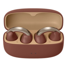 JVC HA-NP1TTU - open-back TWS earcuff headphones, burgundy