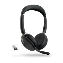 „Jabra Evolve2 65 Flex“ – „Link380a MS Stereo“ (belaidis įkrovimas)