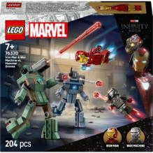 LEGO 76320 Geležinis žmogus ir karo mašina prieš Hammer dronus