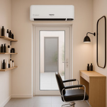 Adler AD 7753 air curtain Black, White 2000 W