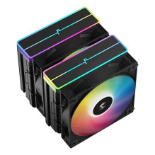 „DeepCool AG620 BK ARGB V2“ lustų rinkinys, pagrindinės plokštės oro aušintuvas, 12 cm, juodas, 1 vnt.