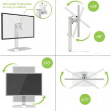 Techly ICA-LCD 260 monitor mount 17" - 27"