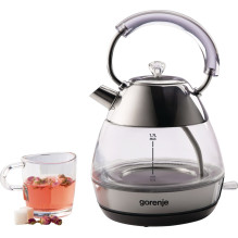Gorenje K17GPD electric kettle 1.7 L 2200 W Stainless steel Gorenje K17GPD electric kettle 1.7 L 2200 W Stainless steel