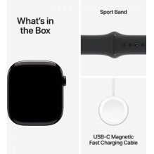 Apple Watch Series 10 46mm Jet Black / Black Band - S / M
