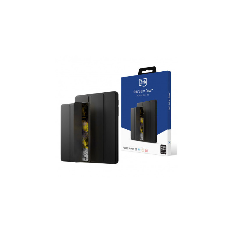 3MK dėklas, skirtas „Samsung Galaxy Tab S9 FE / S10 FE / S10 Lite“, juodas