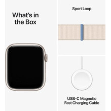 Apple Watch Series 9 Cellular 45mm Starlight / Starlight Sport Loop