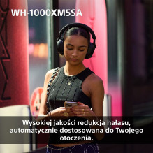 SONY WH-1000XM5SA JUODOSIOS BELAIDĖS AUSINĖS