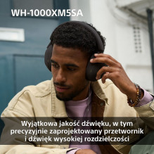 SONY WH-1000XM5SA JUODOSIOS BELAIDĖS AUSINĖS