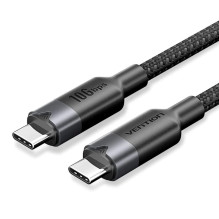 „Vention“ USB 3.2 5A 10Gbps 1m juodas USB-C į C tipo kabelis