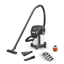 Dulkių siurblys, KARCHER, Siurbimo galia 230 AW, Įėjimo galia 1000 W, Dulkių talpa 17 L, Būgninis dulkių siurblys, Valym