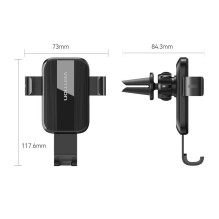 Vention Auto-Clamping Car Phone Mount With Duckbill Clip Black Square Fashion Type Vention Auto-Clamping Car Phone Mount With Duckbill Clip Black Square Fashion Type