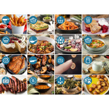 „Philips 3000“ serijos NA322/00 gruzdintuvė, viena, 4,2 l, atskira, 1400 W, karšto oro gruzdintuvė, varinė, juoda.