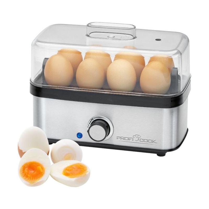 ProfiCook PC-EK 1275 8 egg(s) 400 W Black, Stainless steel
