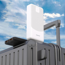 Powerbank Dudao K10 10000mAh 2.4A 2 x USB-A - white