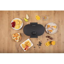 Waffle maker GORENJE WM1200B black, 1200 W Waffle maker GORENJE WM1200B black, 1200 W
