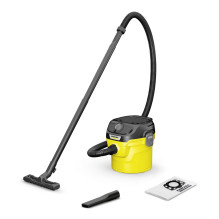 Dulkių siurblys, KARCHER, Siurbimo galia 220 AW, Įėjimo galia 1000 W, Dulkių talpa 12 l, Būgninis dulkių siurblys, Valym