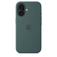 Apple - iPhone 16 Silicone Case with MagSafe - Lake Green