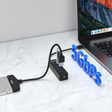 USB Hub - UNITEK H1117A 4-Port USB 3.1 Active 10W Black