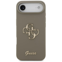 Guess Silicone Big 4G Script Case for iPhone Air - Brown