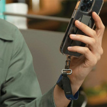 Uniq Vista universal 2-in-1 phone lanyard - black