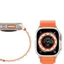 „Dux Ducis DUX DUCIS“ nailono dirželis „Apple Watch 42 / 44 / 45 / 49 mm“, oranžinis „Dux Ducis DUX DUCIS“ nailono dirželis „Apple Watch 42 / 44 / 45 / 49 mm“, oranžinis