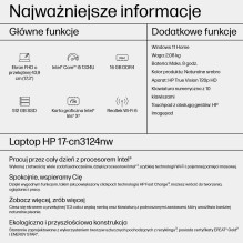 HP 17-CN3003CA Intel® Core™ i5 i5-1334U Laptop 43.9 cm (17.3") Full HD 16 GB DDR4-SDRAM 1 TB SSD Wi-Fi 6 (802.11ax)