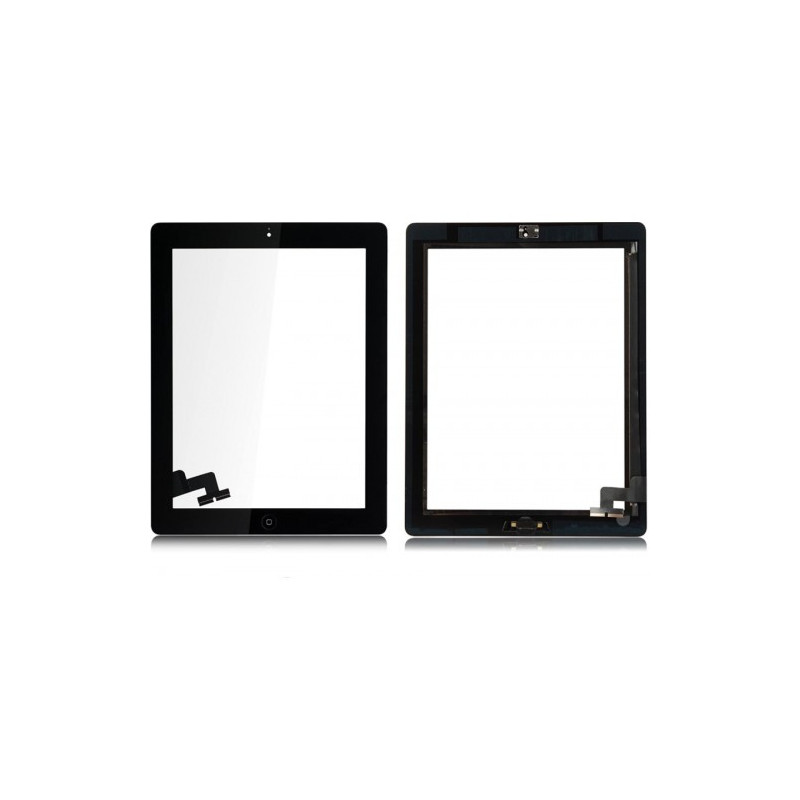 Touchscreen for Apple iPad 2 with home button and holders white HQ2