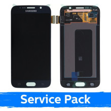 Ekranas skirtas Samsung G920 S6 juodas (Service Pack)