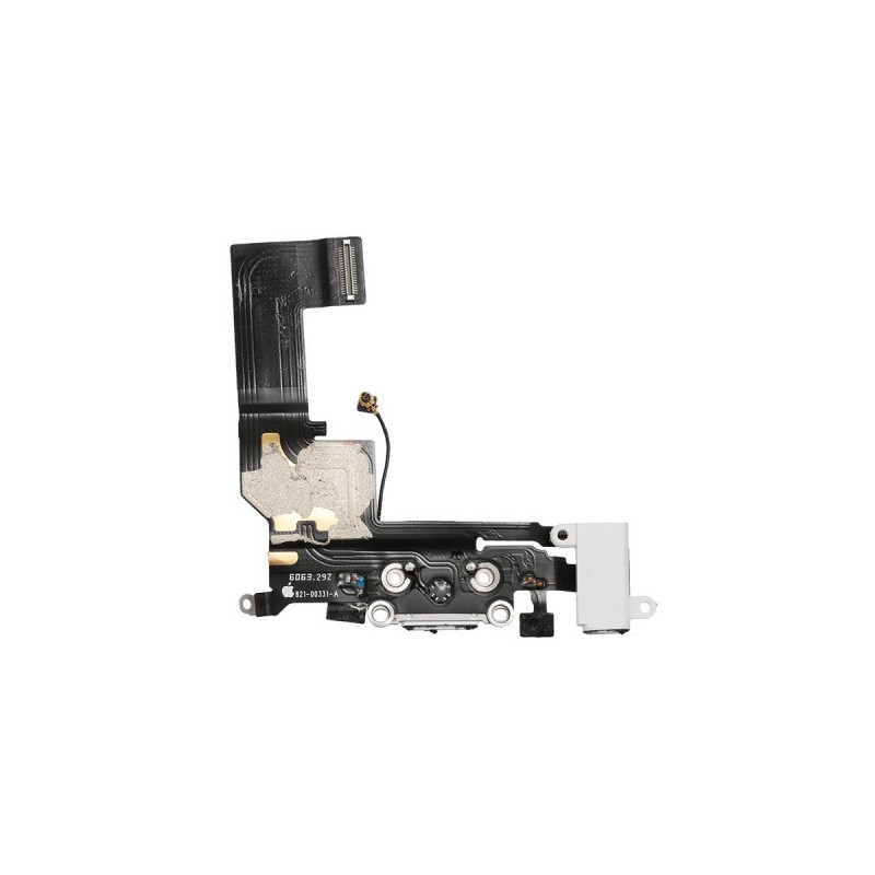 Krovimo lizdas skirtas iPhone SE su lanksčiąja jungtimi baltas HQ