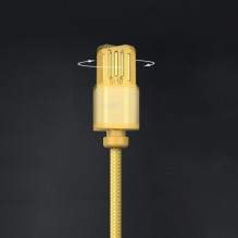 USB kabelis Remax RC-095i rudas 'Lightning' 100cm (su magnetiniu atskiriamu galiuku)